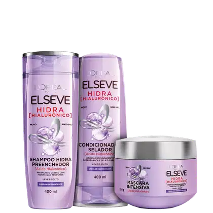 Imagem do produto Kit Elseve L'Oréal Paris Hidra Hialurônico Intensivo (3 Produtos)