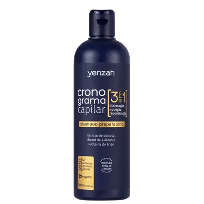Imagem do produto Yenzah Cronograma Capilar 3 em 1 - Shampoo 500ml