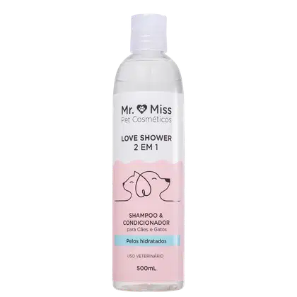 Imagem do produto Mr. & Miss Pet Cosméticos Mr. Miss Love Shower 2X1 - Shampoo 500ml
