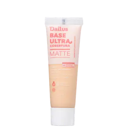 Imagem do produto Dailus Ultra Cobertura Matte D3 Claro - Base Líquida 28ml