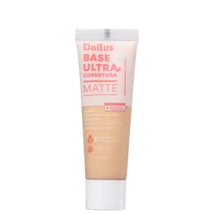 Imagem do produto Dailus Ultra Cobertura Matte D6 Médio - Base Líquida 28ml
