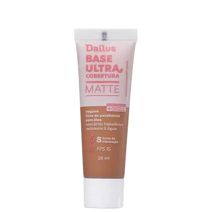 Imagem do produto Dailus Ultra Cobertura Matte D10 Escuro - Base Líquida 28ml