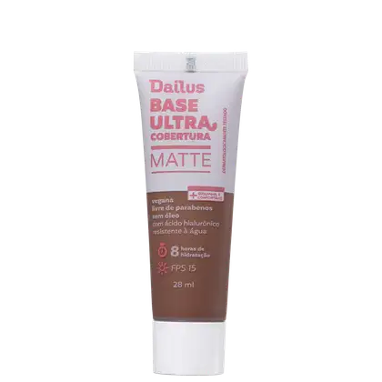 Imagem do produto Dailus Ultra Cobertura Matte D12 Escuro - Base Líquida 28ml