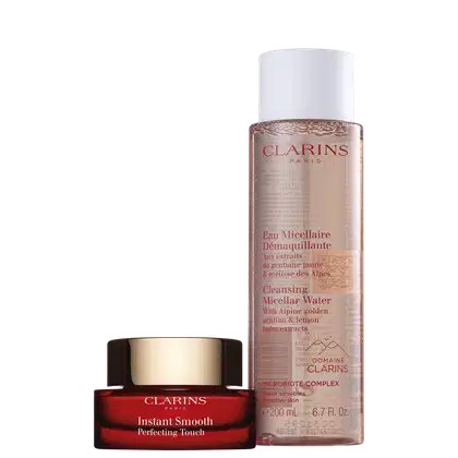 Imagem do produto Kit Clarins Cleansing Micellar & Instant Smooth Perfecting Touch (2 Produtos)
