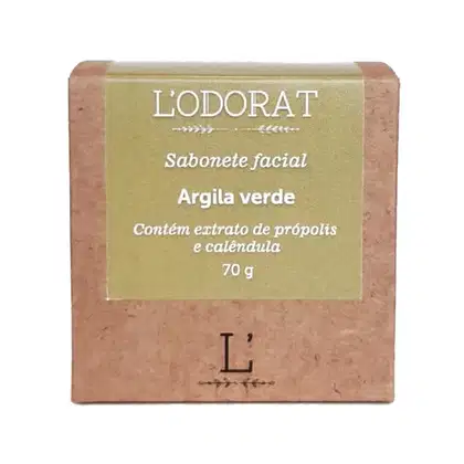Imagem do produto L'ODORAT Argila Verde e Própolis - Sabonete em Barra Facial 70g