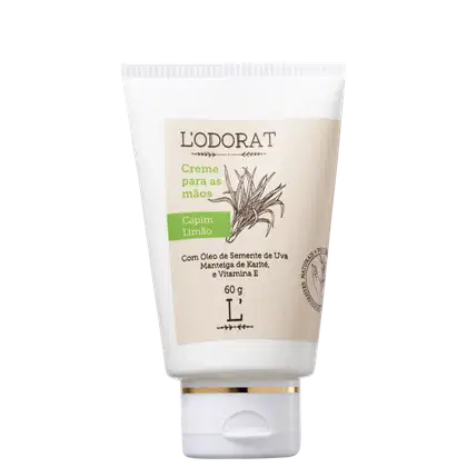 Imagem do produto L'ODORAT Capim Limão - Creme para as Mãos 60g