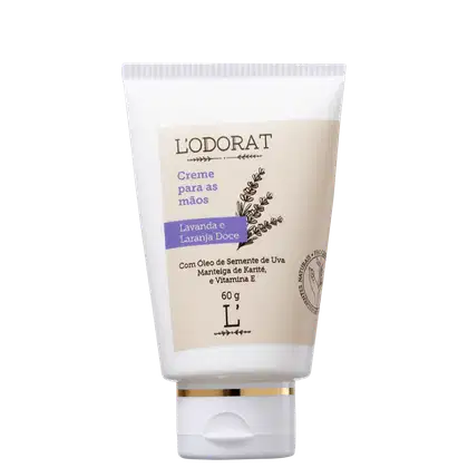 Imagem do produto L'ODORAT Lavanda e Laranja Doce - Creme para as Mãos 60g