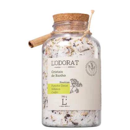 Imagem do produto L'ODORAT Funcho Doce, Hibisco e Cedro - Sais de Banho 350g