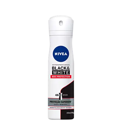 Imagem do produto NIVEA Black & White Máxima Proteção - Desodorante Antitranspirante Aerossol 150ml
