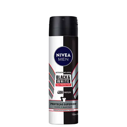 Imagem do produto NIVEA MEN Black & White Máxima Proteção - Desodorante Antitranspirante Aerossol 150ml
