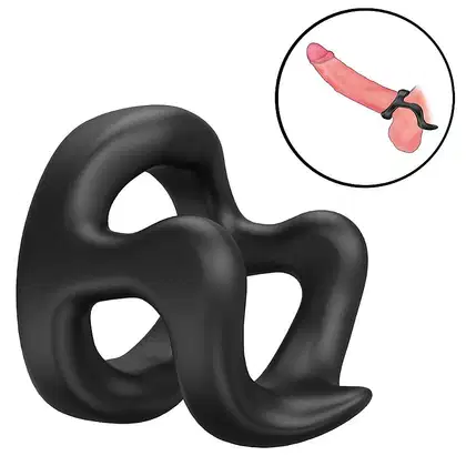 Imagem do produto Anel Peniano Duplo em Silicone M3