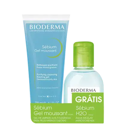 Imagem do produto Kit Bioderma Sébium Gel Moussant + Sébium H20 (2 Produtos)