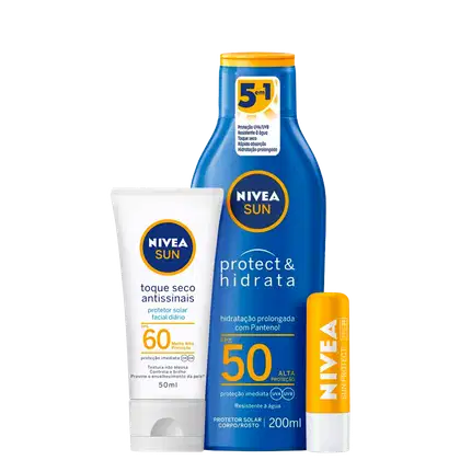 Imagem do produto Kit NIVEA Protect & Hidrata Antissinais (3 Produtos)