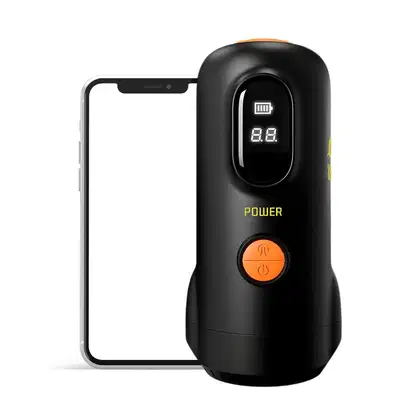 Imagem do produto Masturbador Masculino Power Controle Aplicativo Sucção e Vibração Tela LED Controle à Distância Recarregável
