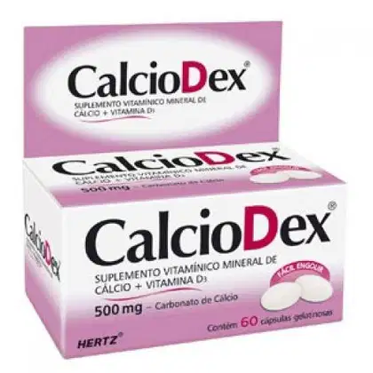 Imagem do produto CALCIODEX 500MG 60CAPS GELATINOSA KLEY HERTZ