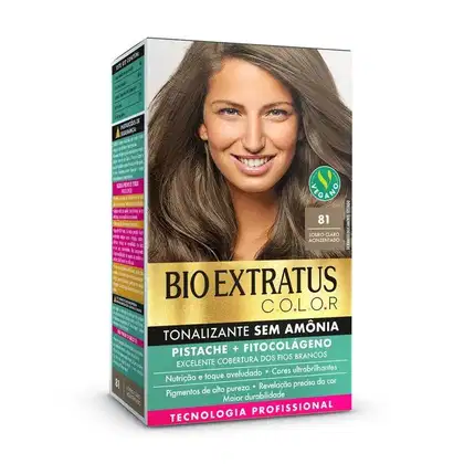 Imagem do produto Bio Extratus - Tonalizante Bio Extratus C.O.L.O.R - 81 Louro Escuro Acinzentado