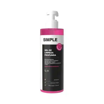 Gel de Limpeza Facial Simple Organic Antioleosidade, 350g.