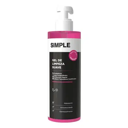 Gel de Limpeza Facial Simple Organic Peles Sensíveis, 350g.