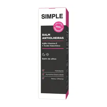 Balm de Olhos em Bastão Simple Organic Balm Antiolheiras, 12g.