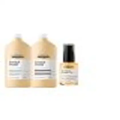 Imagem do produto Kit L'Oréal Professionnel Serie Expert Absolut Repair Gold Quinoa + Protein Salon Trio (3 Produtos) + óleo capilar 30 ml