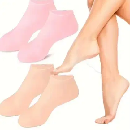 Imagem do produto Meia de silicone para hidratação dos pés