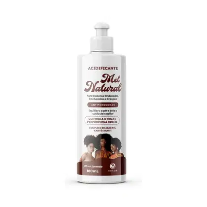 Imagem do produto Acidificante Mel Natural Trihair 180ml — Selante Antiporosidade para Cachos