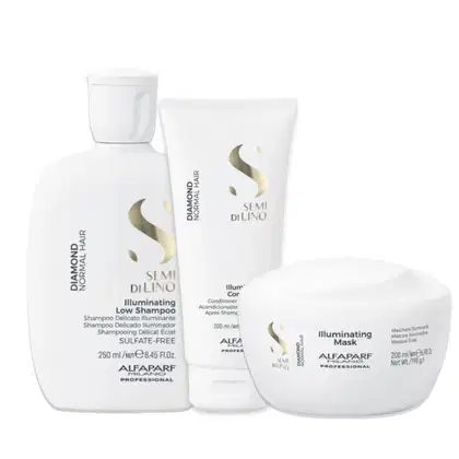 Imagem do produto Kit Alfaparf Semi di Lino Diamond -Sh 250ml + Cond 200ml + Másc 200ml