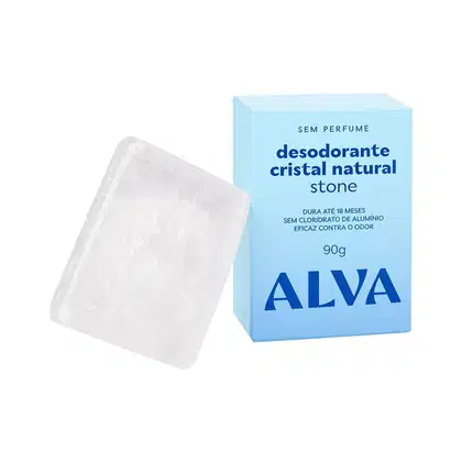 Imagem do produto Desodorante Cristal Stick Stone Refil Vegano 90g Alva