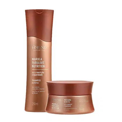 Imagem do produto Kit Shampoo e Máscara Amend Marula Fabulous Nutrition