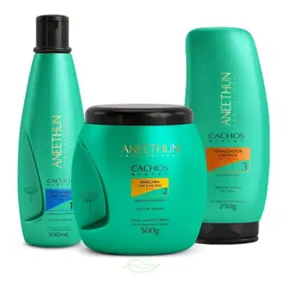Imagem do produto Kit Aneethun Cachos System Power Trio (3 Produtos)