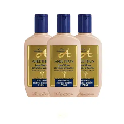 Imagem do produto Kit 3 Cremes De Silicone Aneethun Linha A 250ml Cada