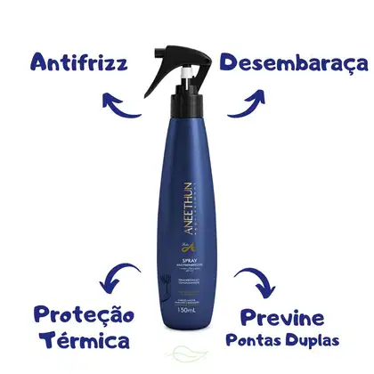 Imagem do produto KIt Aneethun Linha A Shampoo, Creme de Silicone e Spray