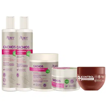 Imagem do produto Kit Apse Cachos Sh + Cond + Mascara + Ativador + PH Control Cachos Profissional Completo