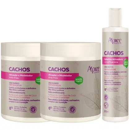 Imagem do produto Kit Apse Cachos 2 Creme De Pentear Ativador Cachos + Gelatina Ativadora 300ml