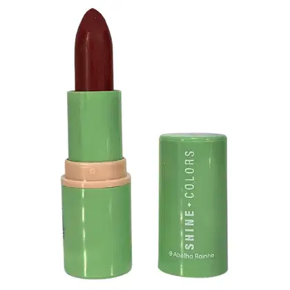 Imagem do produto Batom Matte Aveludado Marrom Surreal Shine Colors Abelha Rainha 4g