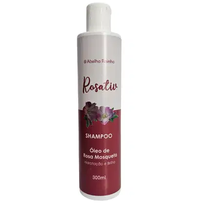 Imagem do produto Abelha Rainha Rosativ Shampoo Óleo de Rosa Mosqueta Hidratação e Brilho 300ml