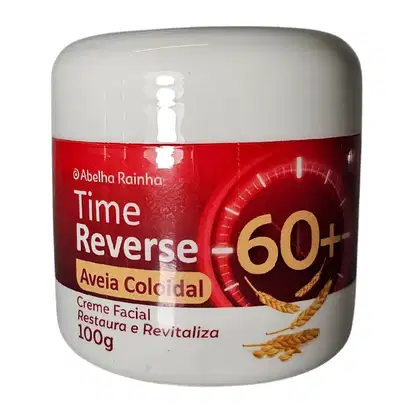 Imagem do produto Abelha Rainha Time Reverse Creme Facial Com Aveia Coloidal Restaura e Revitaliza 60+ 100g