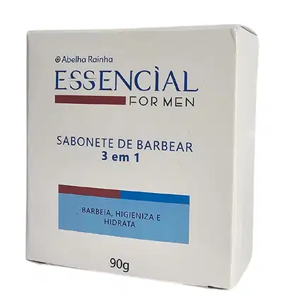 Imagem do produto Abelha Rainha Essencial For Men Sabonete de Barbear em Barra 3 em 1 Para Homem 90g
