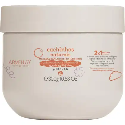 Imagem do produto Arvensis Cachinhos Naturais - Máscara No Poo 2 e 1 300g