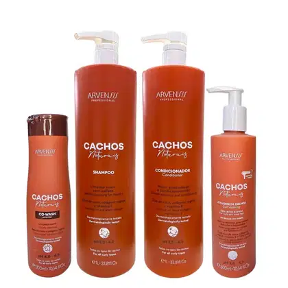 Imagem do produto Kit Arvensis Professional Cachos Naturais - Shampoo 1L + Condicionador 1L + Co-Wash 300ml + Ativador De Cachos 300ml