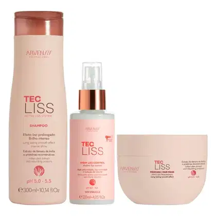 Imagem do produto Kit Arvensis Tec Liss - Shampoo + Máscara + Finalizador