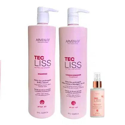 Imagem do produto Kit Arvensis Tec Liss - Shampoo 1000ml + Condicionador 1000ml + Finalizador 120ml