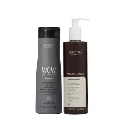Imagem do produto Kit Arvensis WOW Força e Crescimento - Shampoo 300ml + pH Acidificante 300ml