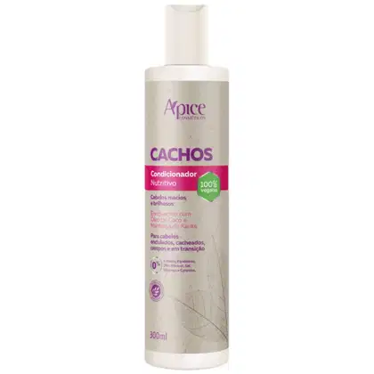 Imagem do produto Condicionador Nutritivo Cachos Apse Vegano Cabelo Sem Sulfato 300ml