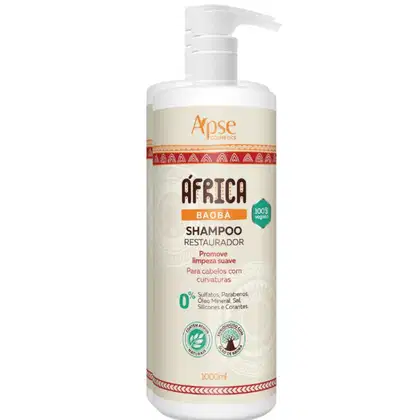 Imagem do produto Shampoo África Baobá Apice Restaurador Vegano Curvatura 1l