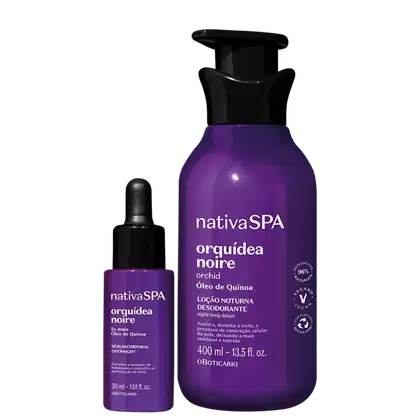 Imagem do produto Kit o Boticário Nativa SPA Orquídea Noire - Loção Noturna Desodorante Corporal 400ml + Sérum Corporal 30ml
