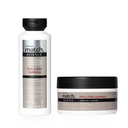 Imagem do produto Kit Match Science Pré e Pós-Química Duo o Boticário (3 Produtos)
