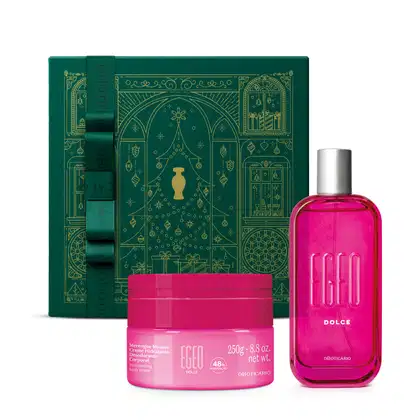 Imagem do produto Combo Presente Egeo Dolce: Desodorante Colônia 90ml + Merengue Mousse Hidratante 250g + Caixa Presenteável