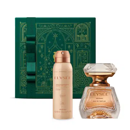 Imagem do produto Combo Presente Elysée: Eau De Parfum 50ml + Desodorante Antitranspirante Aerossol 75g + Caixa Presenteável