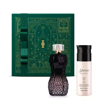 Imagem do produto Combo Presente Glamour Secrets: Black Intense Desodorante Colônia 75ml + Loção Corporal Black 200ml + Caixa Presenteável